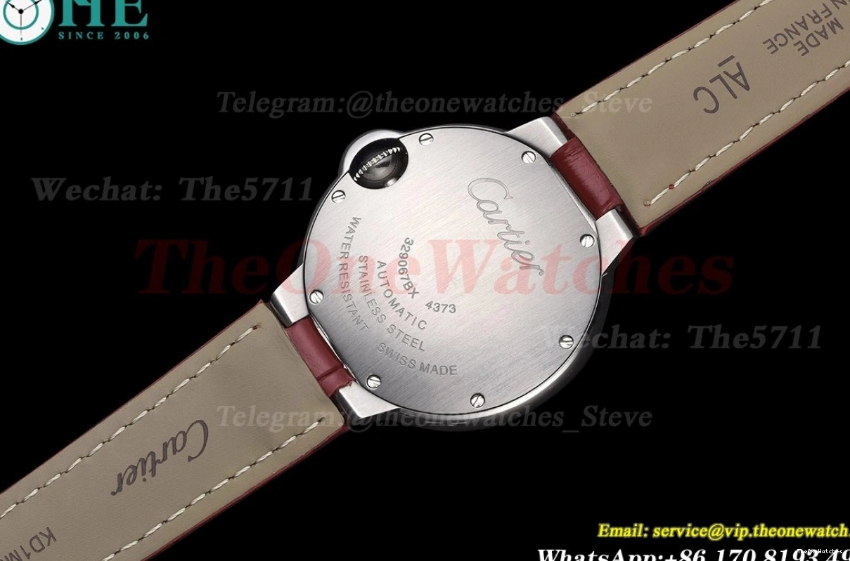 NH05 Cartier Red Ballon Dial LE Bleu GDF 33mm De SS 0416